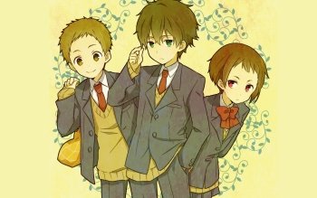 Download Brown Hair Green Eyes Hōtarō Oreki Hyouka Anime PFP