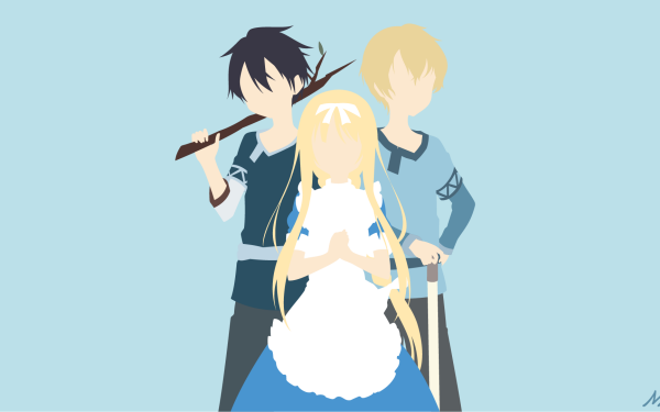 Anime Sword Art Online: Alicization Sword Art Online Kirito Kazuto Kirigaya Alice Zuberg Eugeo HD Wallpaper | Background Image