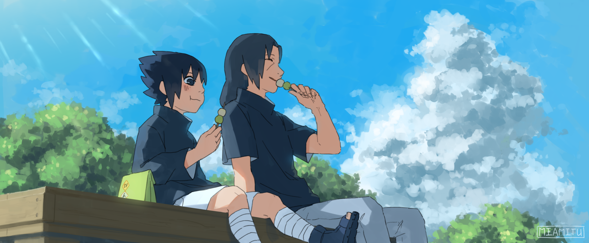 Download Itachi Uchiha Sasuke Uchiha Anime Naruto Sasuke & Itachi HD Wallpaper by Miamitu