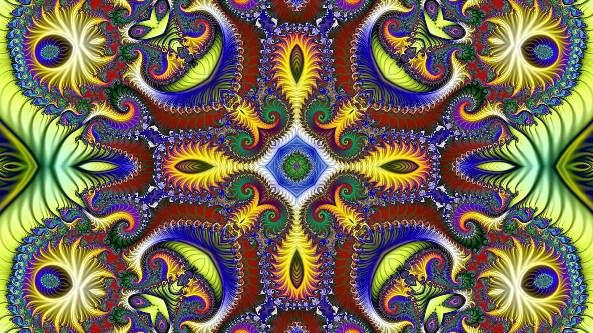 Download Colors Pattern Abstract Fractal HD Wallpaper