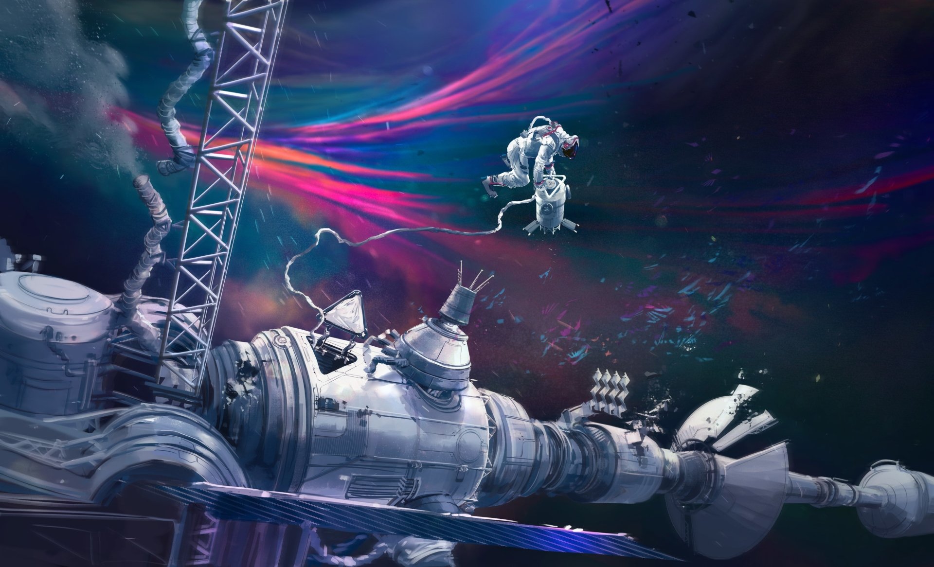 Download Space Station Space Sci Fi Astronaut HD Wallpaper | 3162x1920 ...