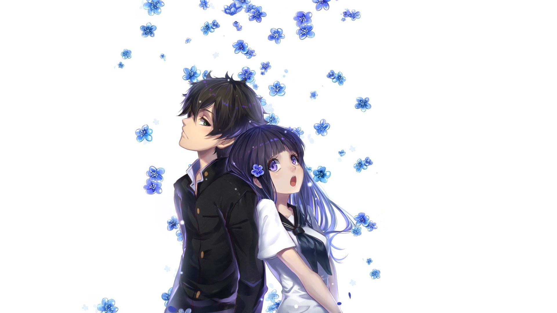 Download Hōtarō Oreki Eru Chitanda Anime Hyouka HD Wallpaper