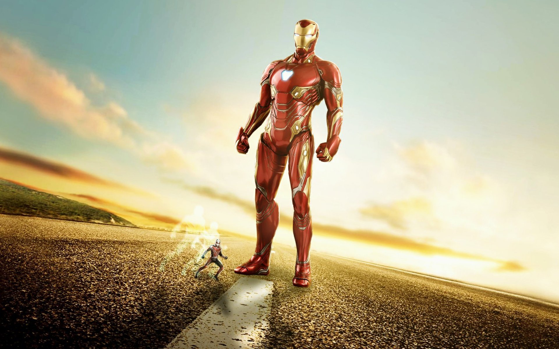 Download Ant-Man Iron Man Movie Crossover  HD Wallpaper