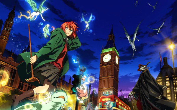 Elias Ainsworth Chise Hatori Anime The Ancient Magus' Bride HD Desktop Wallpaper | Background Image