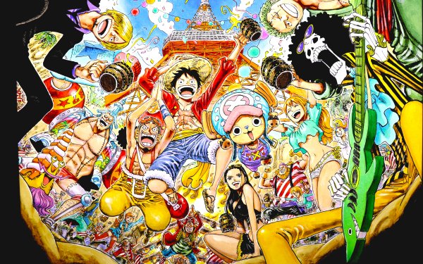 Anime One Piece Sanji Monkey D. Luffy Usopp Nami Tony Tony Chopper Brook Roronoa Zoro Nico Robin Franky HD Wallpaper | Background Image