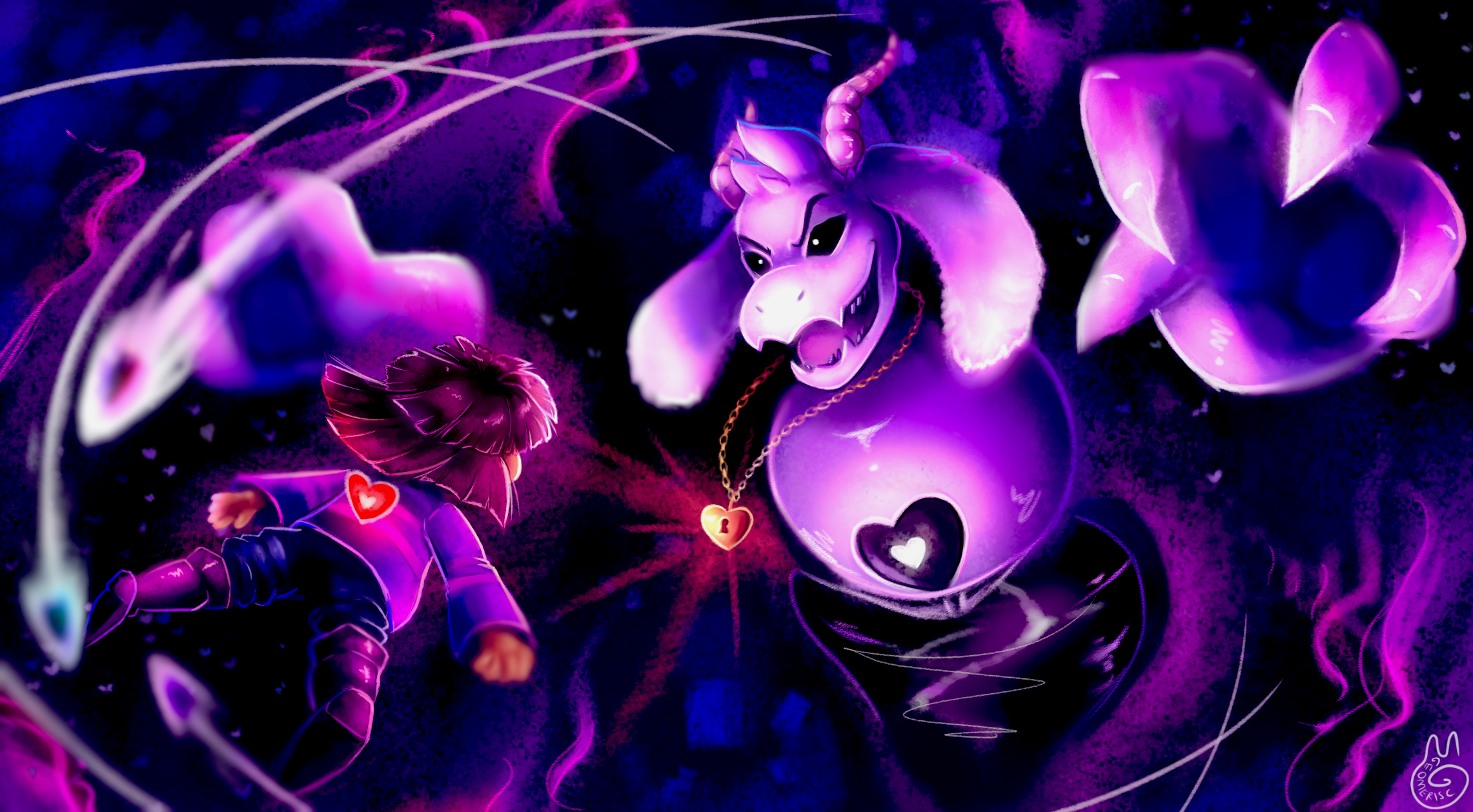 HD wallpaper: Undertale, Asriel Dreemurr, Frisk