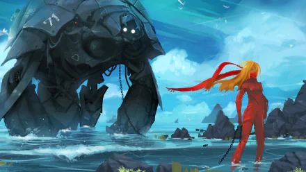 chain Sci Fi robot HD Desktop Wallpaper | Background Image