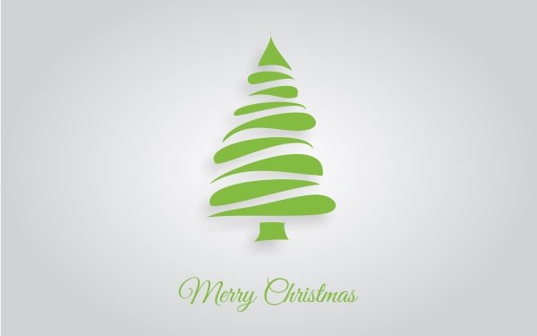Holiday Christmas Christmas Tree Merry Christmas Minimalist HD Wallpaper | Background Image