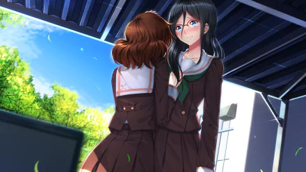 glasses Asuka Tanaka Kumiko Oumae Anime Sound! Euphonium HD Desktop Wallpaper | Background Image