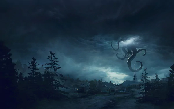village tentacle fantasy creature HD Desktop Wallpaper | Background Image