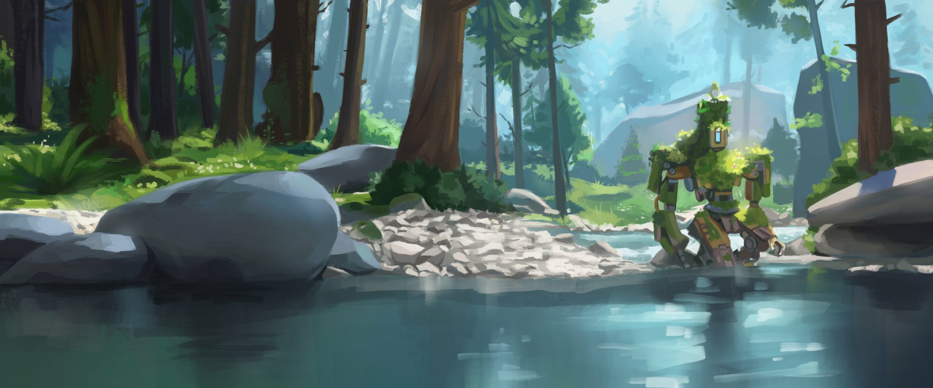 Download Bastion (Overwatch) Video Game Overwatch HD Wallpaper by rei-kaa