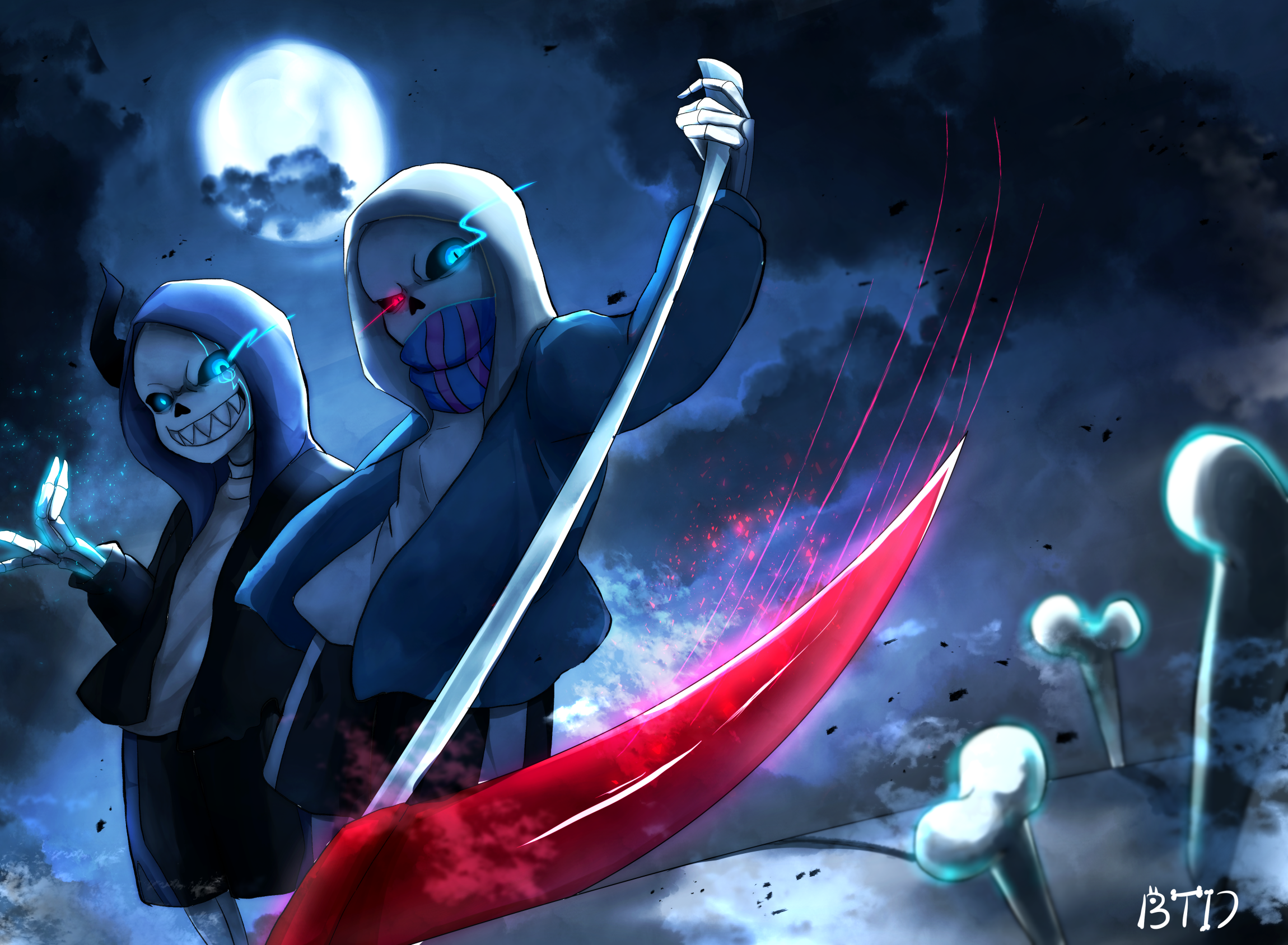 Download Undertale Sans ready to take on the world Wallpaper