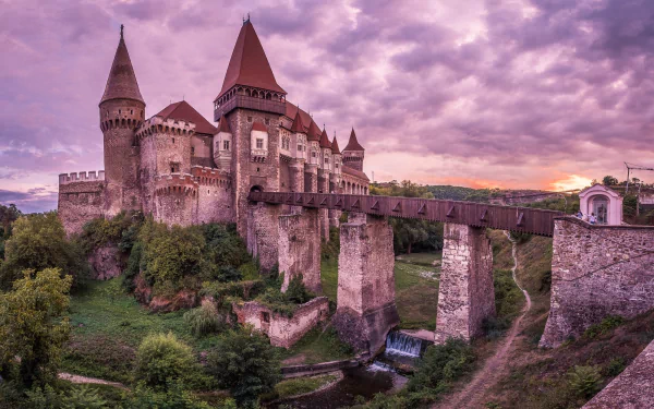 man made Corvin Castle HD Desktop Wallpaper | Background Image