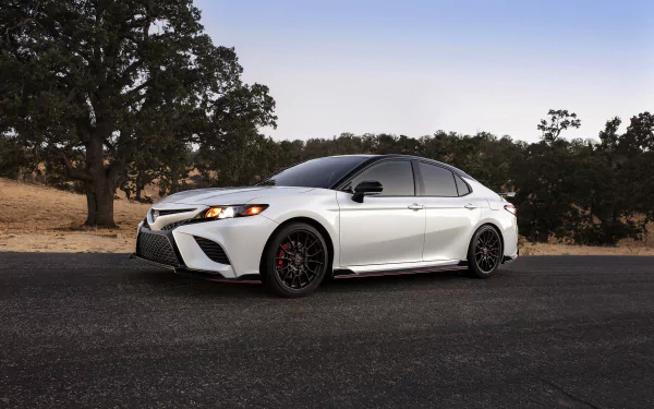 white car compact car car Toyota vehicle Toyota Camry HD Desktop Wallpaper | Background Image