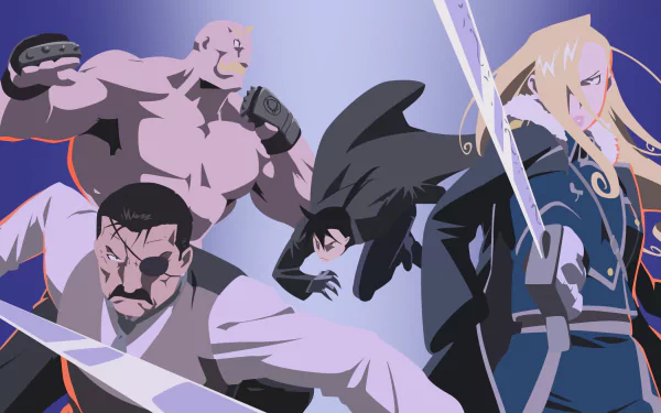 Wrath (Full Metal Alchemist) Greed (Fullmetal Alchemist) Alex Louis Armstrong Olivier Mira Armstrong Anime Fullmetal Alchemist HD Desktop Wallpaper | Background Image