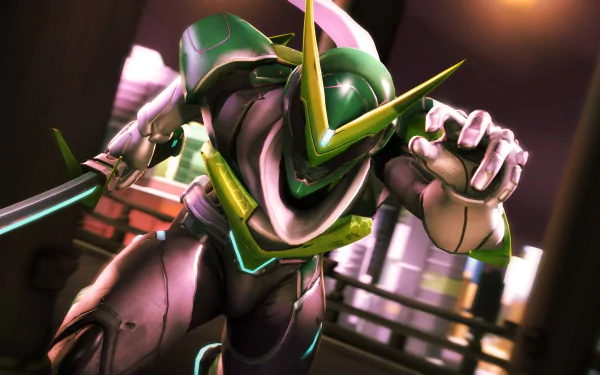 Genji (Overwatch) video game Overwatch HD Desktop Wallpaper | Background Image