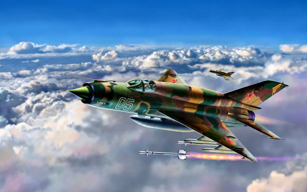 warplane aircraft jet fighter military Mikoyan-Gurevich MiG-21 HD Desktop Wallpaper | Background Image