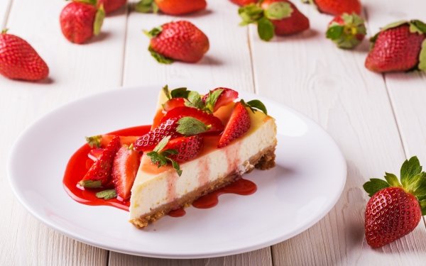 Food Cheesecake Pastry Fruit Strawberry Still Life HD Wallpaper | Background Image