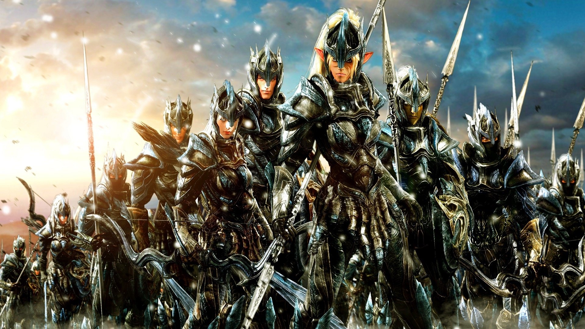 Download Spear Elf Armor Fantasy Warrior Fantasy Warrior HD Wallpaper by LordHayabusa357