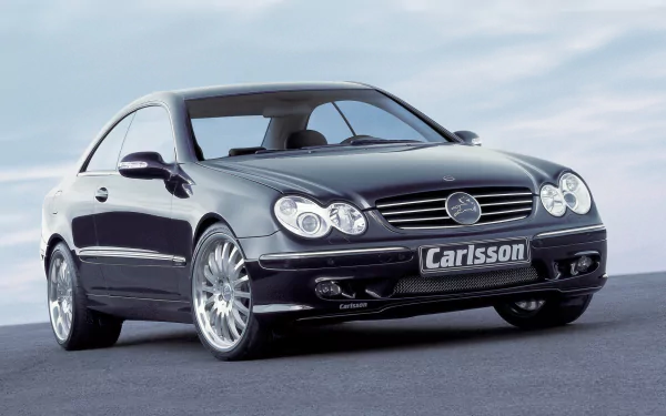 grand tourer black car car Mercedes-Benz vehicle Mercedes-Benz CLK-Class HD Desktop Wallpaper | Background Image