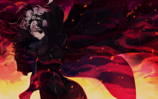 Anime Fate/Grand Order Fate Series Jeanne d'Arc Alter Fate Avenger Yellow Eyes HD Wallpaper | Background Image