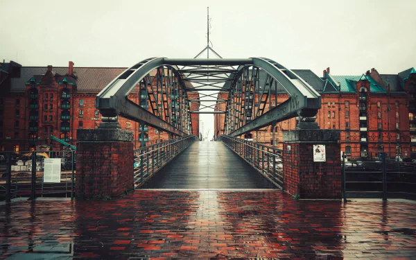 bridge Germany man made Hamburg HD Desktop Wallpaper | Background Image