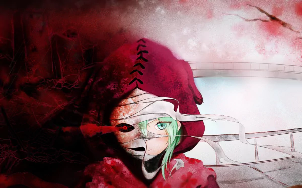 red eyes bandage blue eyes green hair Tokyo Ghoul Eto Yoshimura Anime Tokyo Ghoul:re HD Desktop Wallpaper | Background Image