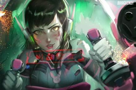 D.Va (Overwatch) video game Overwatch HD Desktop Wallpaper | Background Image