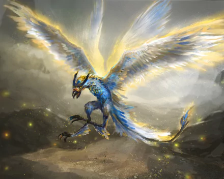 creature fantasy bird HD Desktop Wallpaper | Background Image
