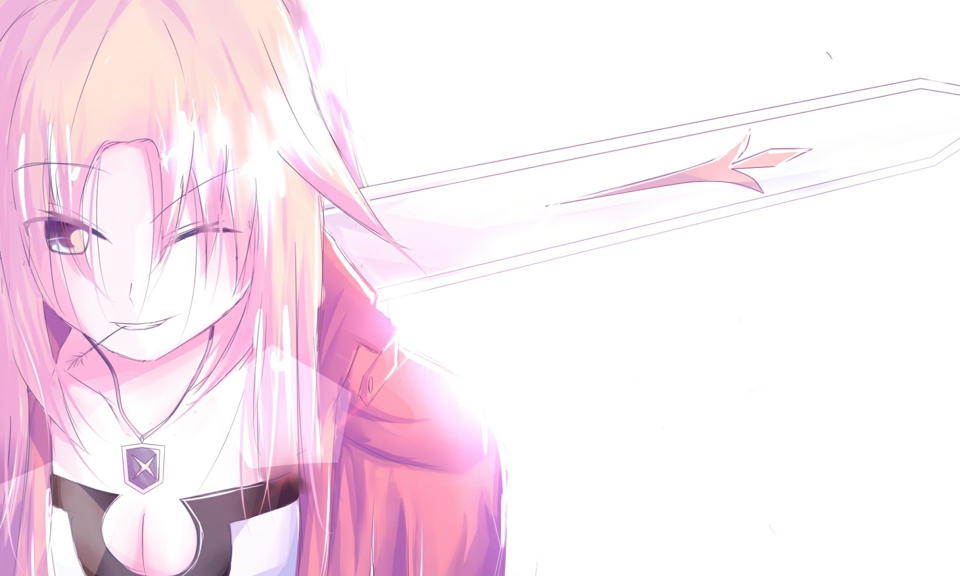 HD PC desktop wallpaper featuring Saber and Mordred from the Fate/Apocrypha anime, showcasing vibrant anime-style art of the Fate series characters.