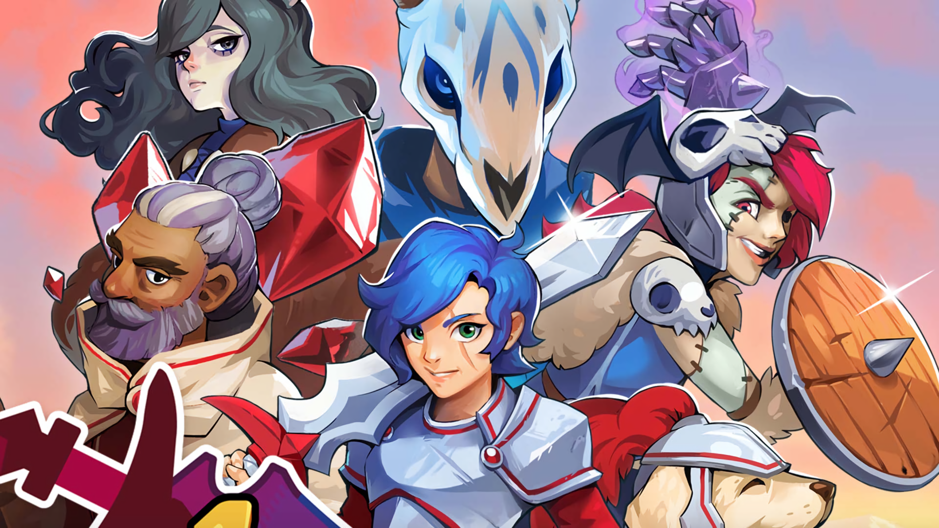 HD desktop wallpaper featuring characters from the game Wargroove.