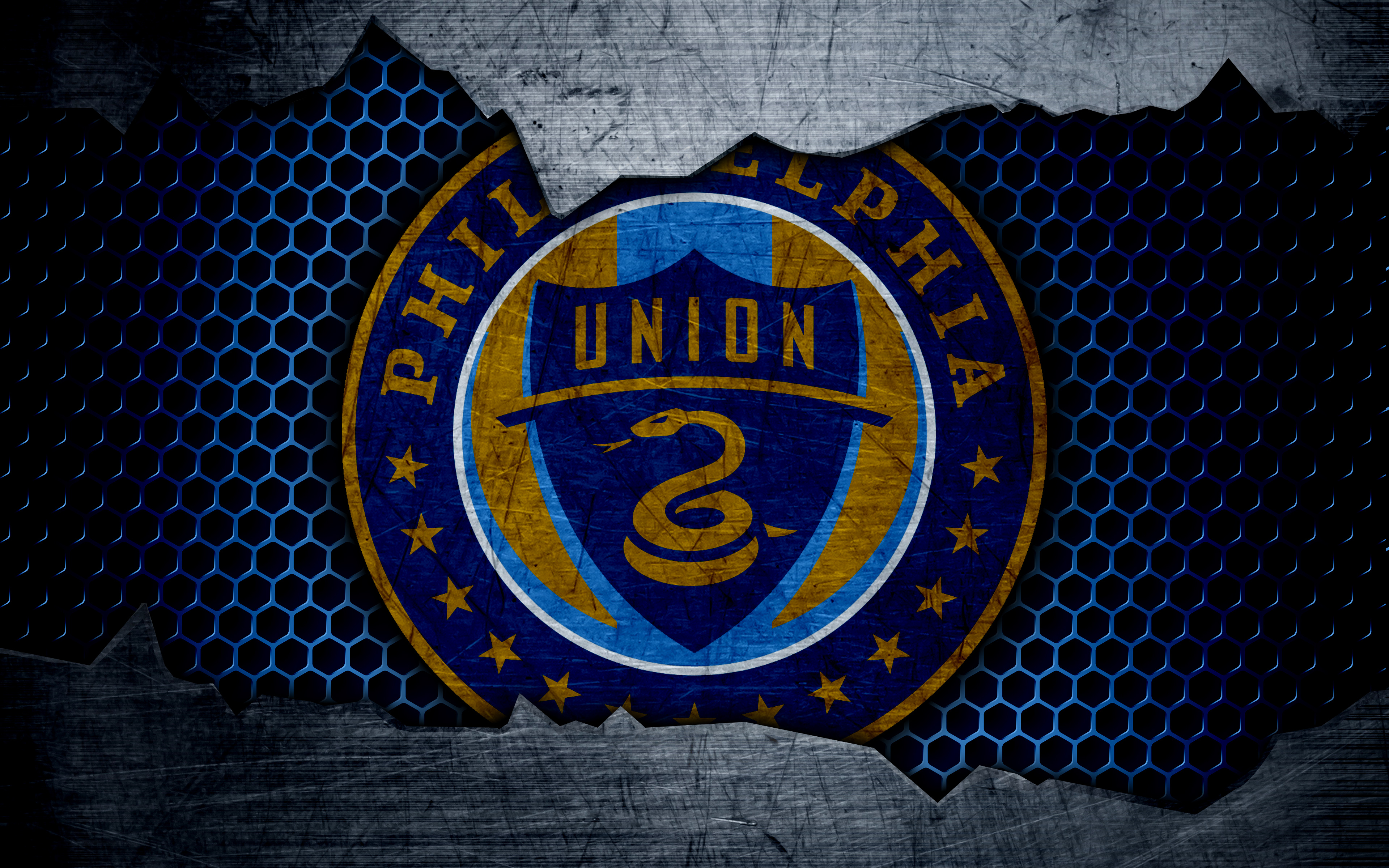 Download Philadelphia Union Blue Jersey Logo Wallpaper