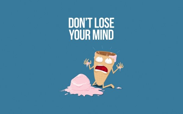 Funny Minimalist Ice Cream HD Wallpaper | Background Image