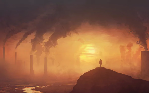 smoke chimney photography sunrise HD Desktop Wallpaper | Background Image