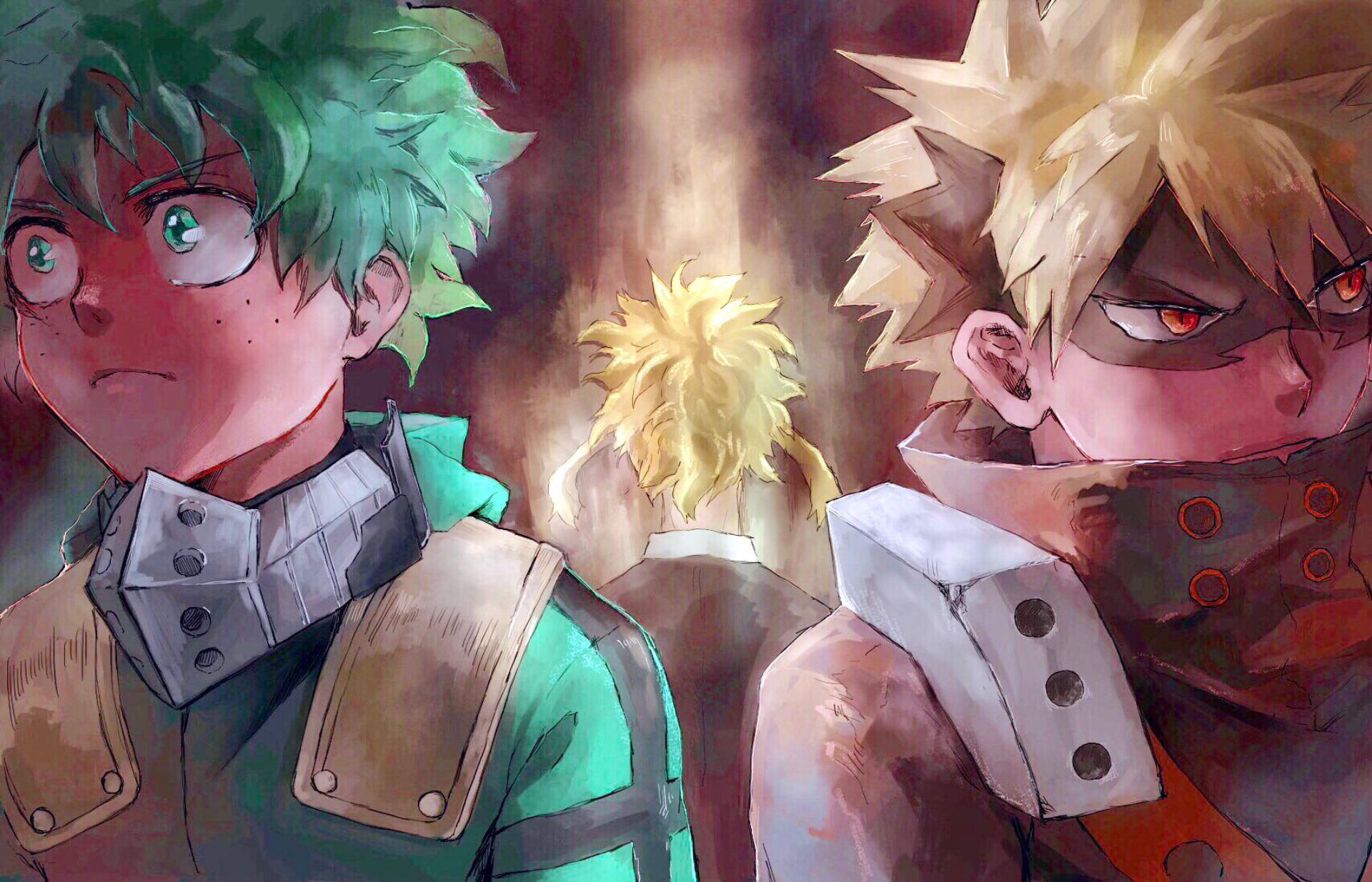 Download Toshinori Yagi All Might Katsuki Bakugou Izuku Midoriya Anime