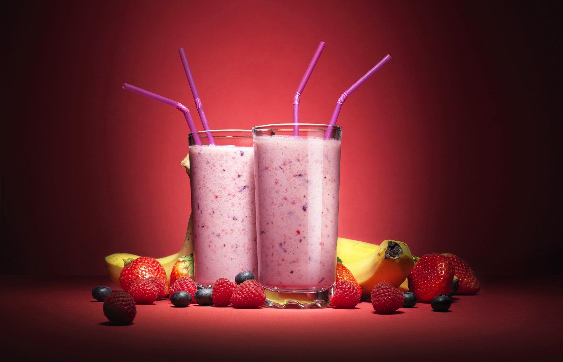 Download Berry Fruit Glass Drink Food Smoothie HD Wallpaper