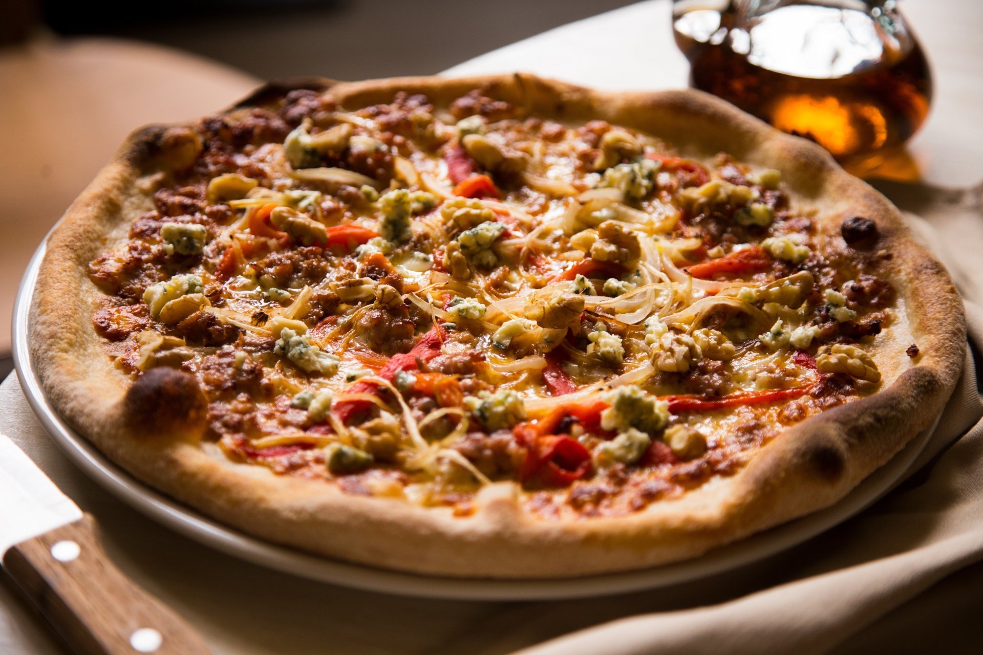 Download Still Life Food Pizza 8k Ultra HD Wallpaper