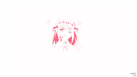 Nino Nakano from The Quintessential Quintuplets in a soft pink anime illustration, designed as a 4K Ultra HD PC desktop wallpaper and background.