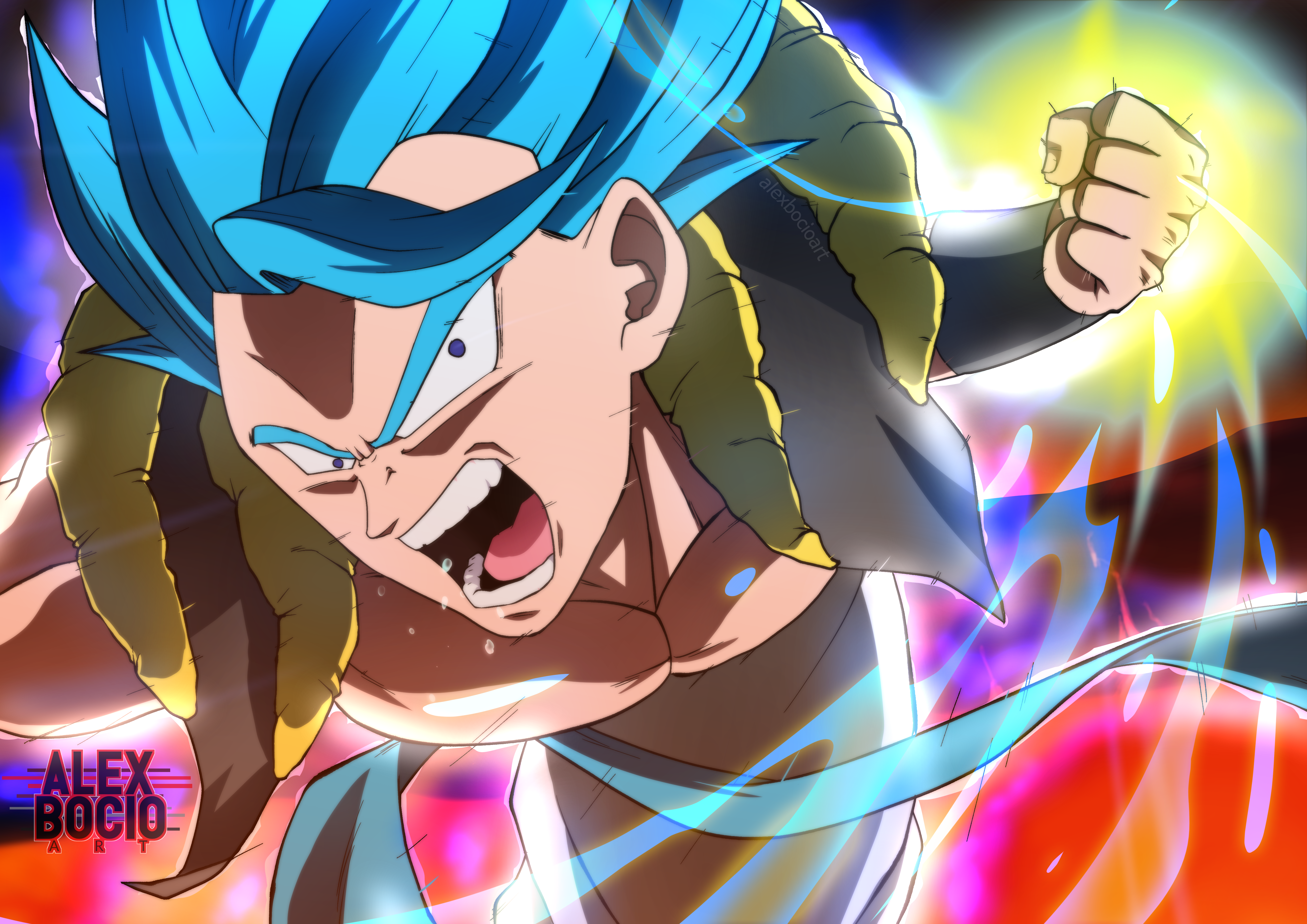 ShadeDX on X: [Free to Use] Gogeta Blue PC Wallpaper ❤️+🔄 are  appreciated!!! #DBSBroly #Gogeta #GraphicDesign  / X