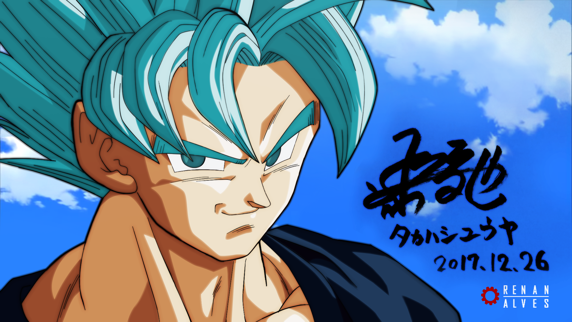 Goku SSJ Blue by RenanFNA