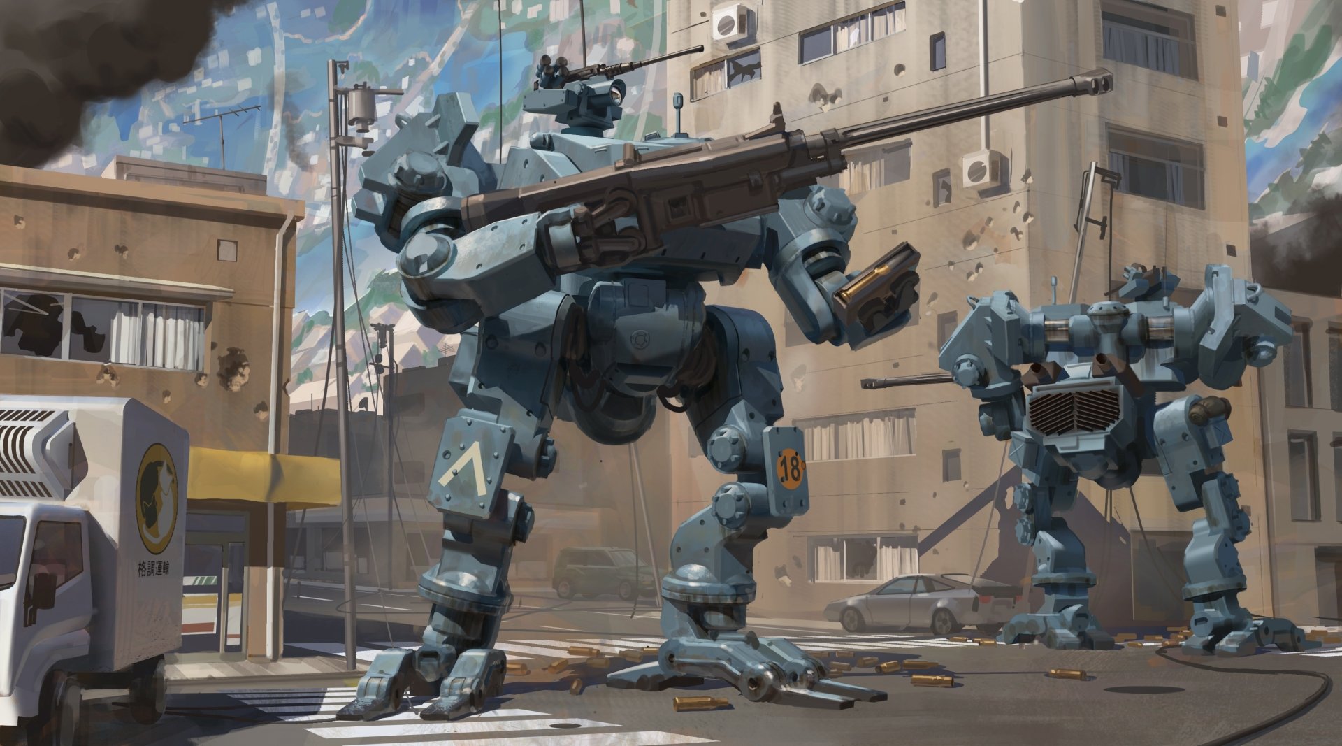 Download Sci Fi Robot HD Wallpaper by Zachary Madere | 3500x1945 ...