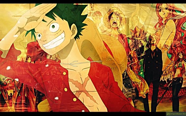 Anime One Piece Monkey D. Luffy Nami Sanji Nico Robin HD Wallpaper | Background Image
