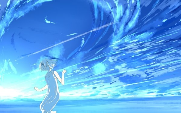 Anime Original Short Hair White Hair Brown Eyes HD Wallpaper | Background Image