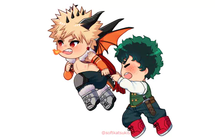 Katsuki Bakugou Izuku Midoriya Anime My Hero Academia HD Desktop Wallpaper | Background Image