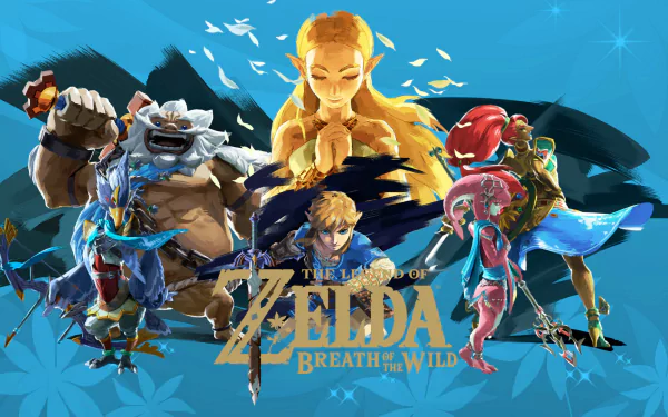 Urbosa (The Legend Of Zelda) Revali (The Legend Of Zelda) Mipha (The Legend Of Zelda) Daruk (The Legend Of Zelda) Link Princess Zelda The Legend of Zelda video game The Legend of Zelda: Breath of the Wild HD Desktop Wallpaper | Background Image