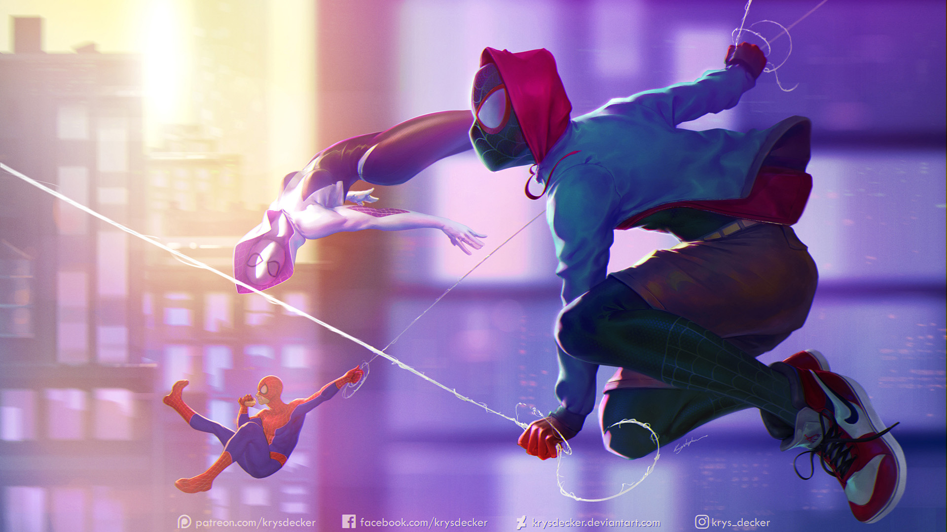 Download Spider-Gwen Spider Man Miles Morales Movie Spider-Man: Into The  Spider-Verse HD Wallpaper by Krystopher Decker