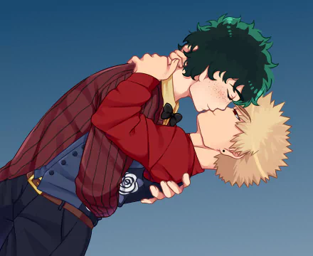 Katsuki Bakugou Izuku Midoriya Anime My Hero Academia HD Desktop Wallpaper | Background Image