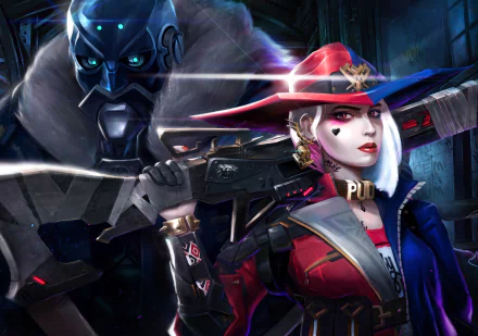 gun B.O.B. (Overwatch) Ashe (Overwatch) video game Overwatch HD Desktop Wallpaper | Background Image