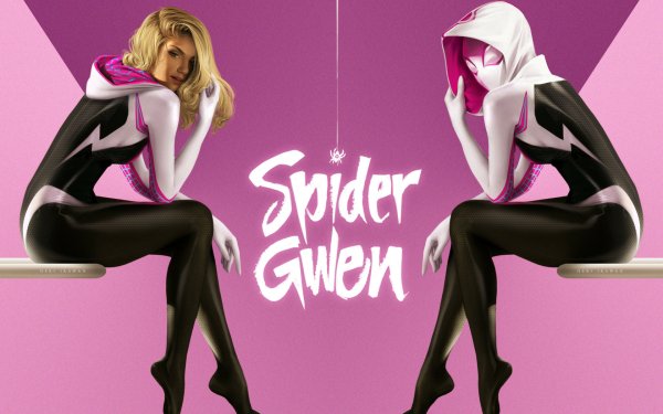 Movie Spider-Man: Into The Spider-Verse Spider-Man Spider-Gwen Gwen Stacy HD Wallpaper | Background Image
