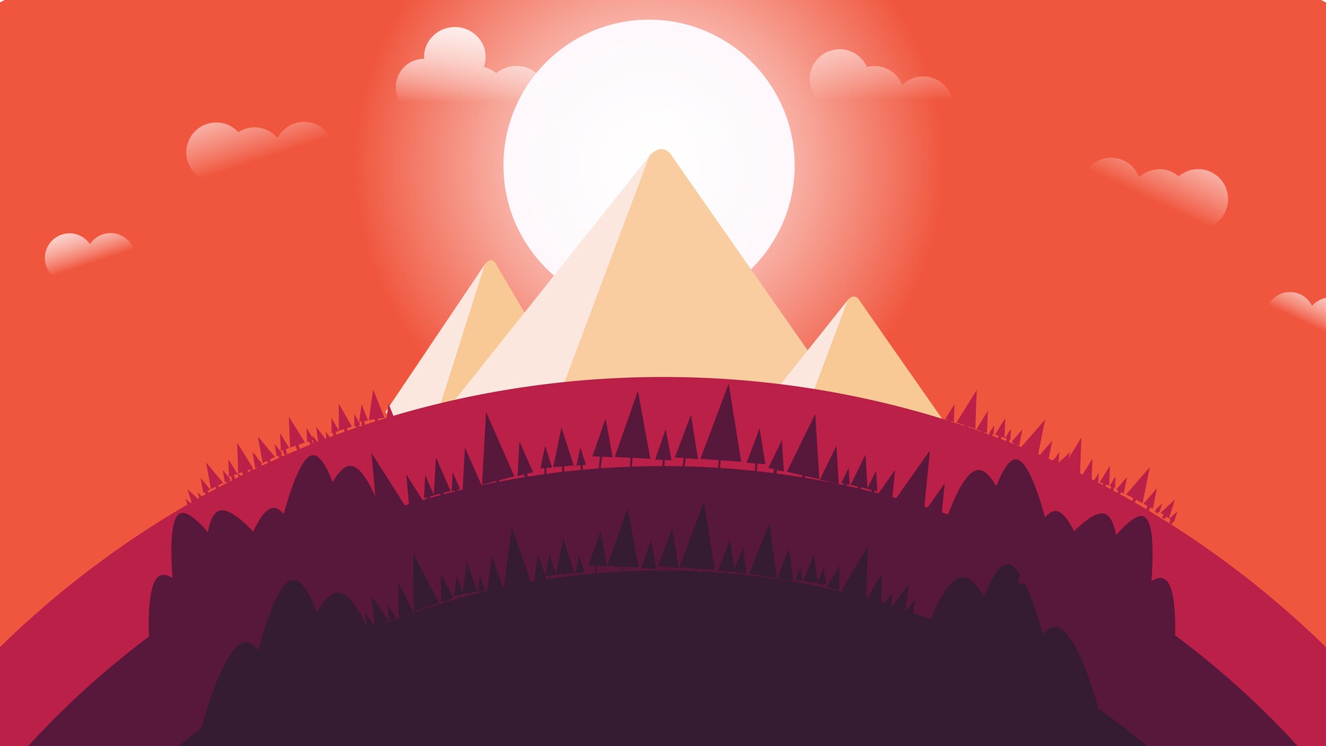 Minimalist Pyramid, HD wallpaper